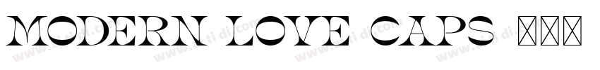 MODERN LOVE CAPS字体转换